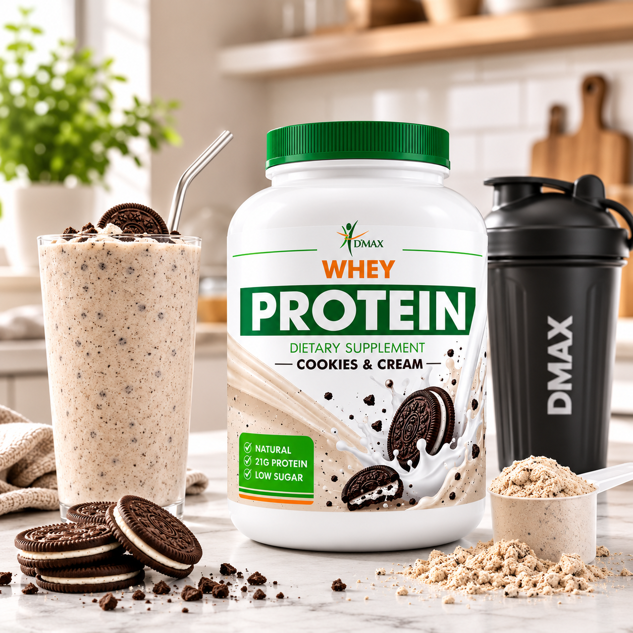 Whey Protein — Cookies & Cream