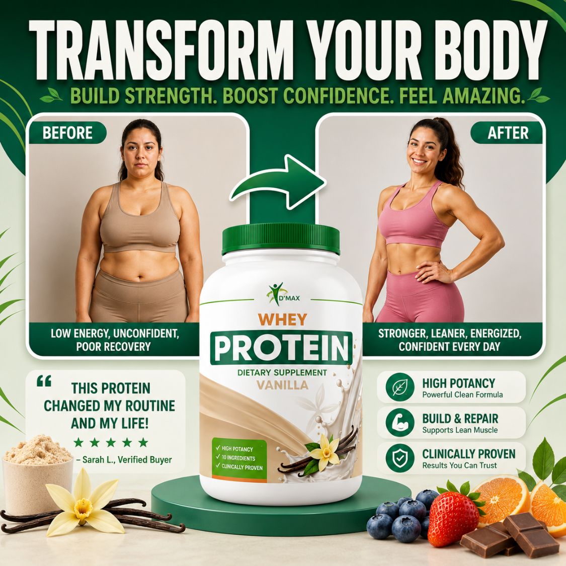 Whey Protein — Cookies & Cream