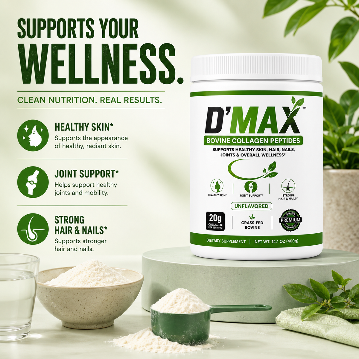 D’MAX Bovine Collagen Petides
