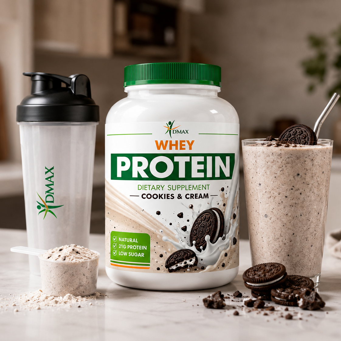 Whey Protein — Cookies & Cream