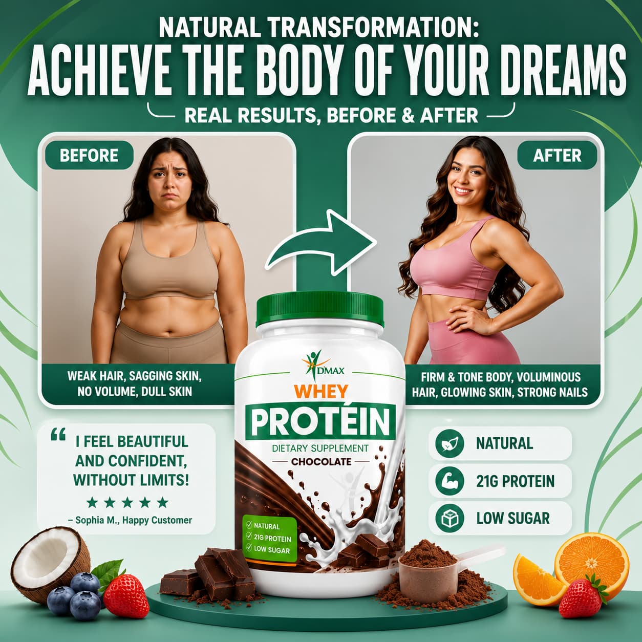 D’max Whey Protein — Chocolate